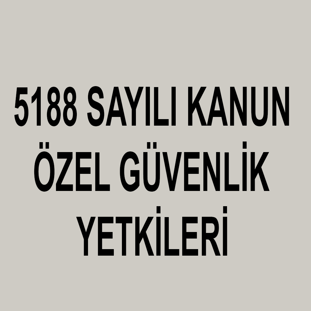 5188 SAYILI KANUN